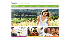 Desktop Screenshot of acupuncture-websites.com
